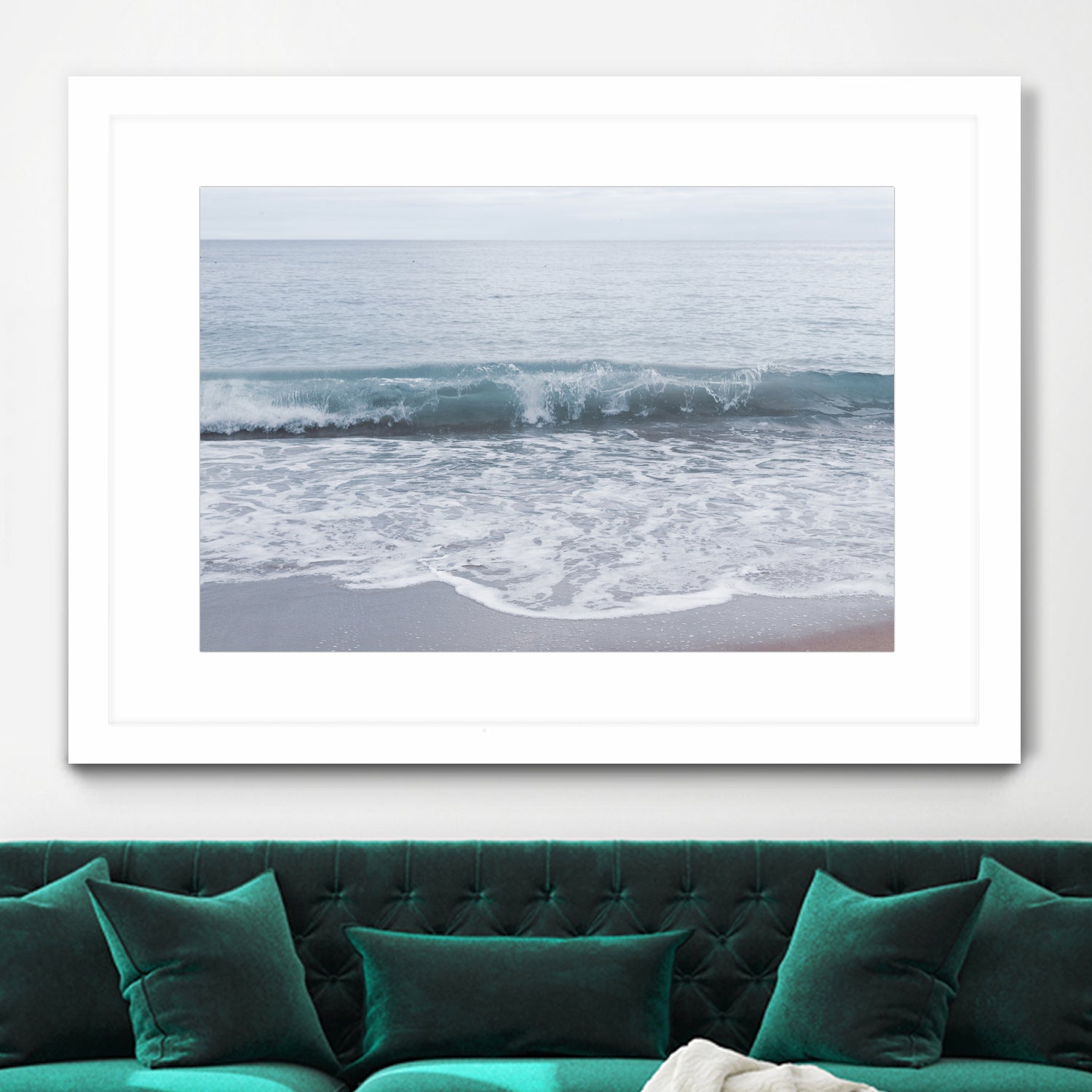 Pastel Atlantic Ocean Bliss 2 by Anitas Bellas Art on GIANT ART - blue coastal beach