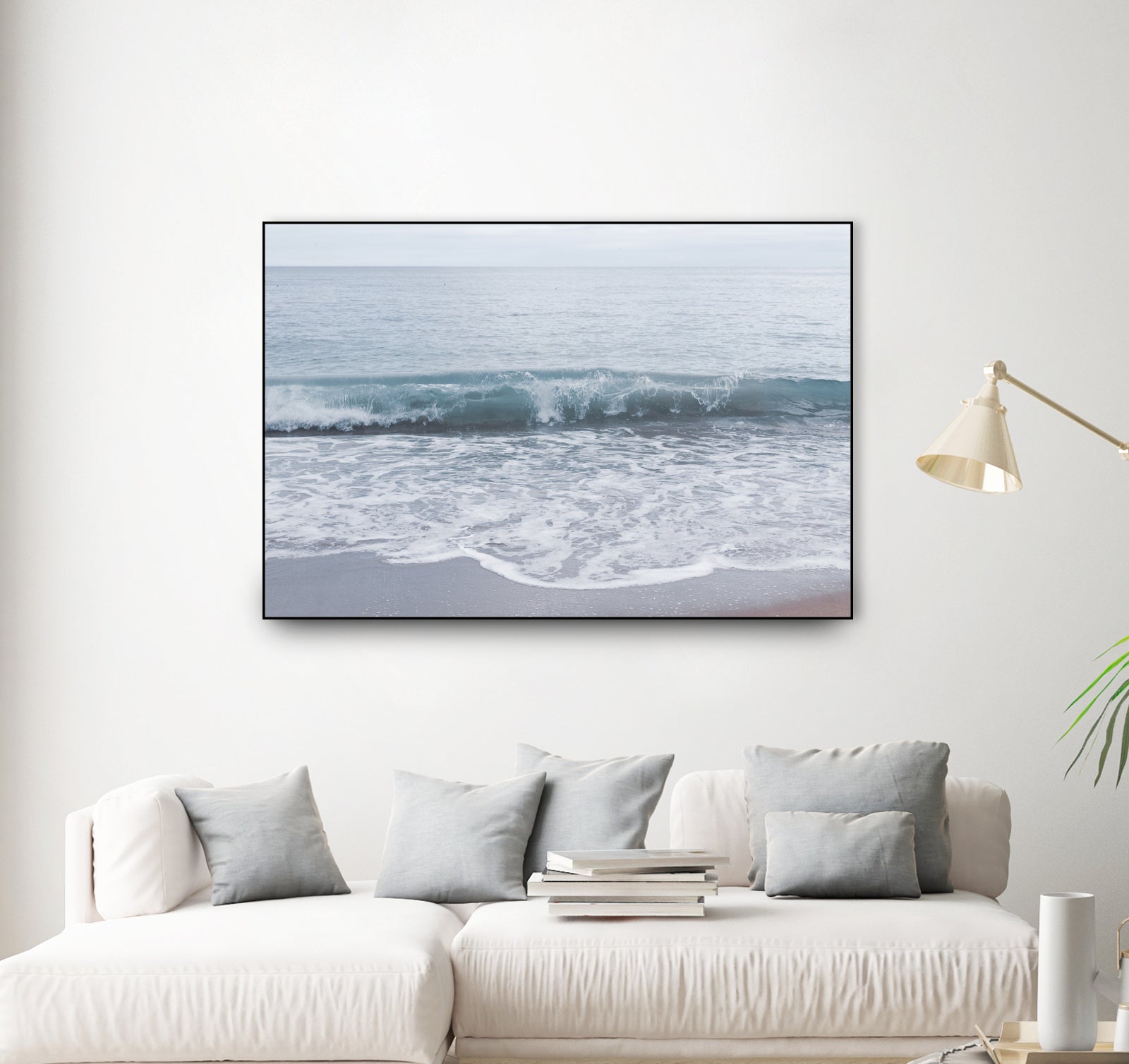 Pastel Atlantic Ocean Bliss 2 by Anitas Bellas Art on GIANT ART - blue coastal beach