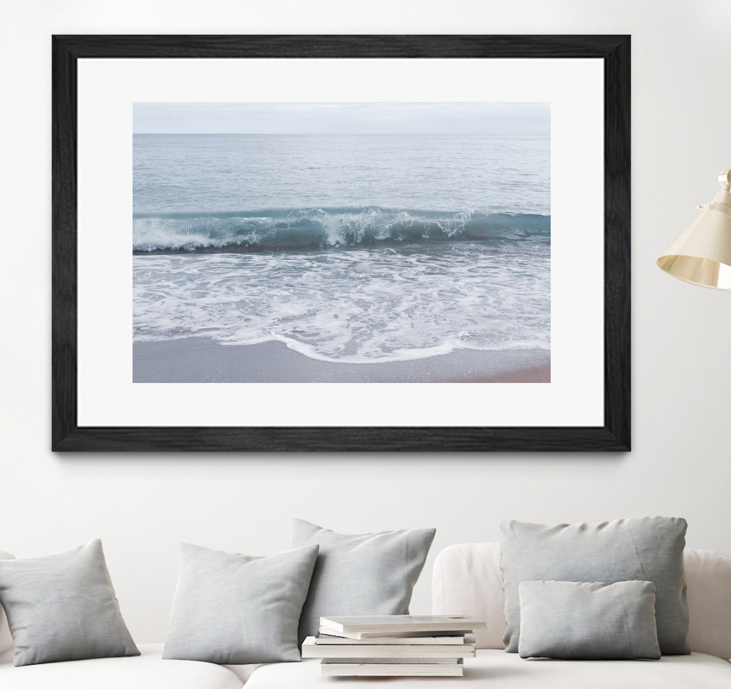 Pastel Atlantic Ocean Bliss 2 by Anitas Bellas Art on GIANT ART - blue coastal beach