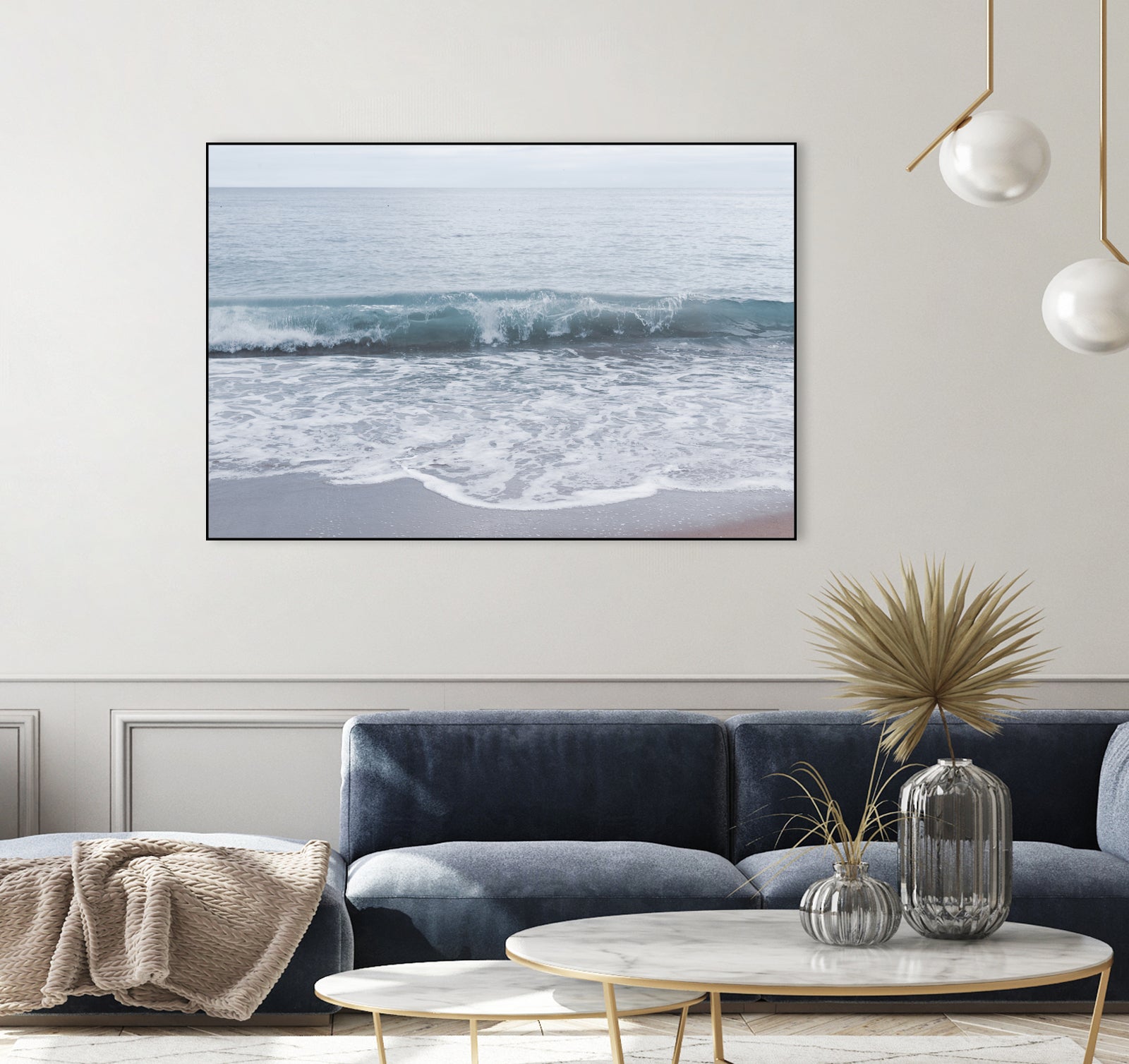 Pastel Atlantic Ocean Bliss 2 by Anitas Bellas Art on GIANT ART - blue coastal beach