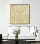 New Delhi map gold by Javier Ruiz on GIANT ART - yellow digital drawing