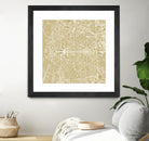 New Delhi map gold by Javier Ruiz on GIANT ART - yellow digital drawing