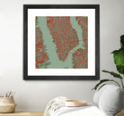 New York city map pop by Javier Ruiz on GIANT ART - green digital drawing