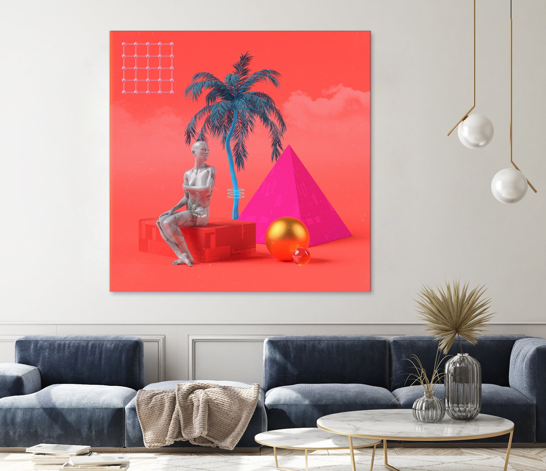 Summersun by Jorge Luis Miraldo on GIANT ART - pink 3d art