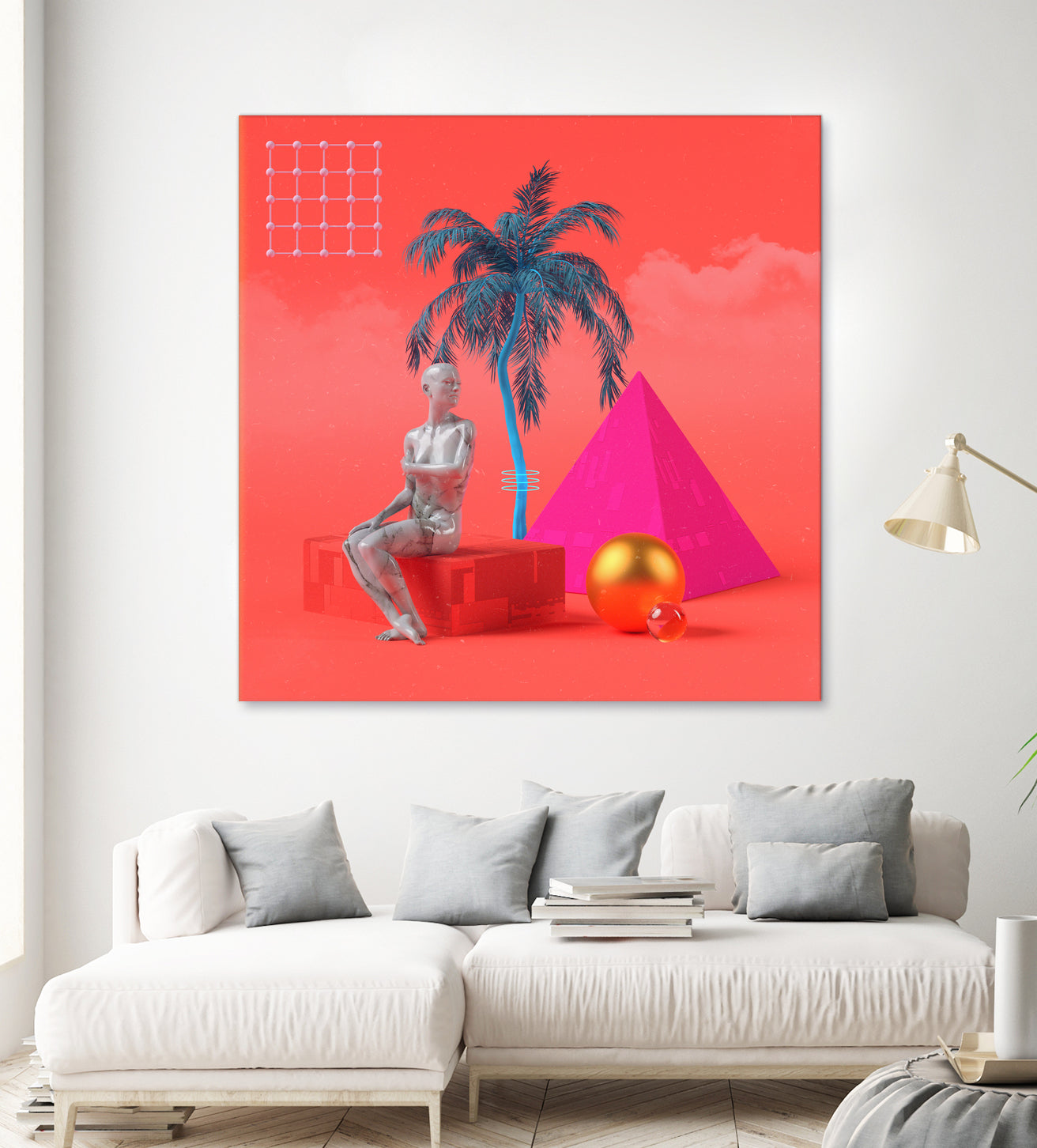 Summersun by Jorge Luis Miraldo on GIANT ART - pink 3d art