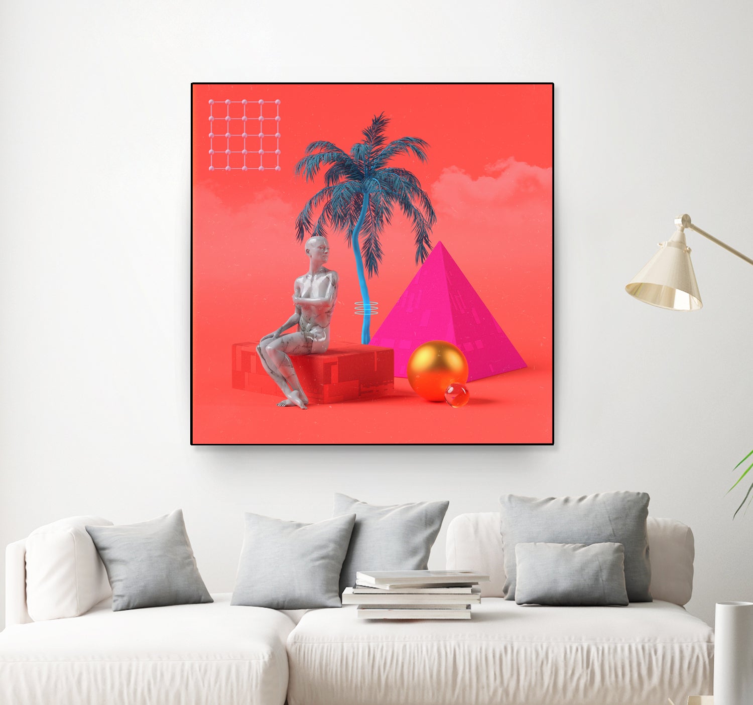 Summersun by Jorge Luis Miraldo on GIANT ART - pink 3d art