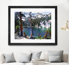 TJ Lake by Svetlana Eremenko on GIANT ART - green digital painting