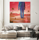 Selfscape Dream by Jorge Luis Miraldo on GIANT ART - red digital painting