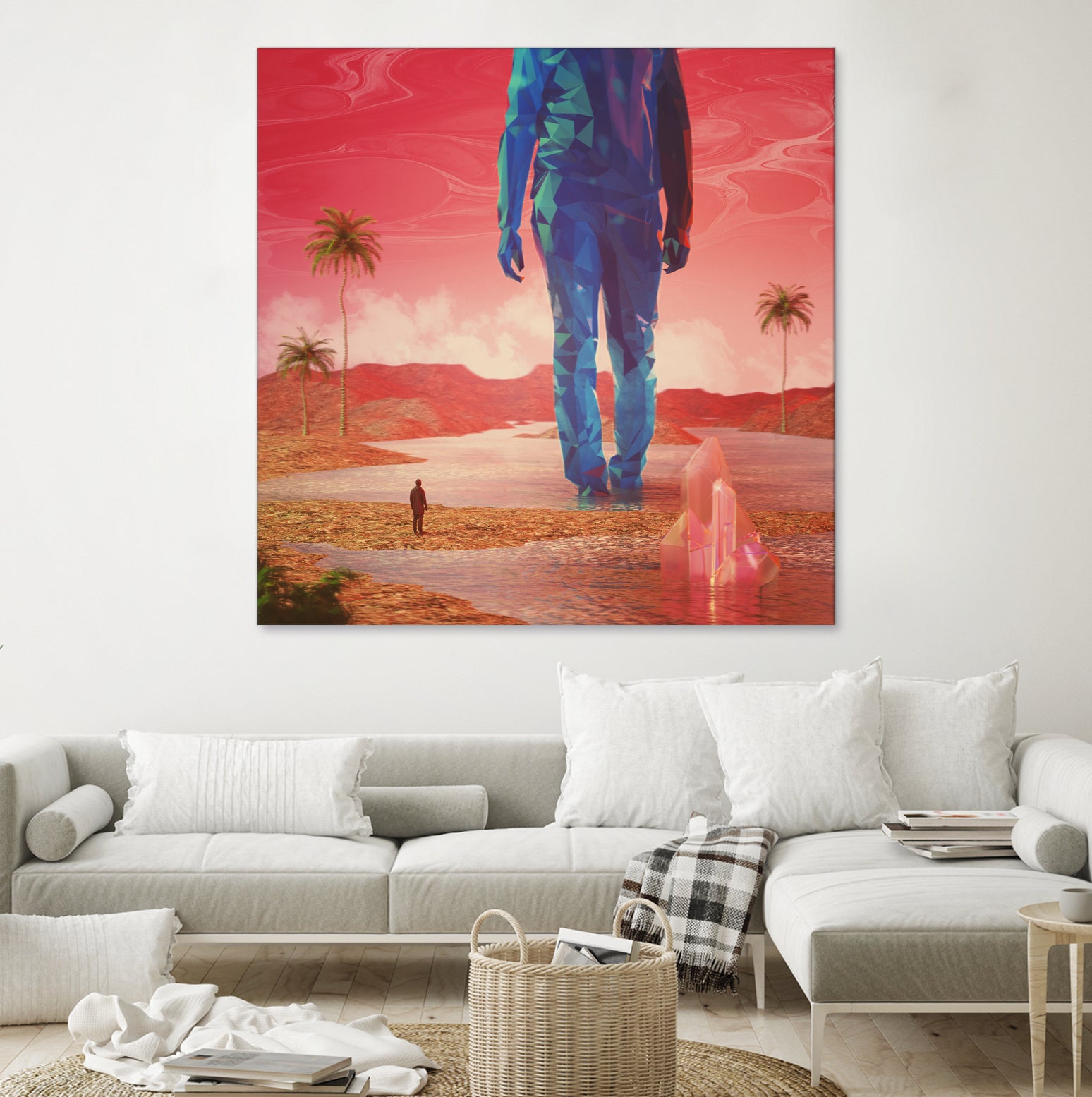 Selfscape Dream by Jorge Luis Miraldo on GIANT ART - red digital painting