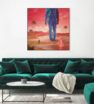 Selfscape Dream by Jorge Luis Miraldo on GIANT ART - red digital painting