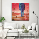 Selfscape Dream by Jorge Luis Miraldo on GIANT ART - red digital painting