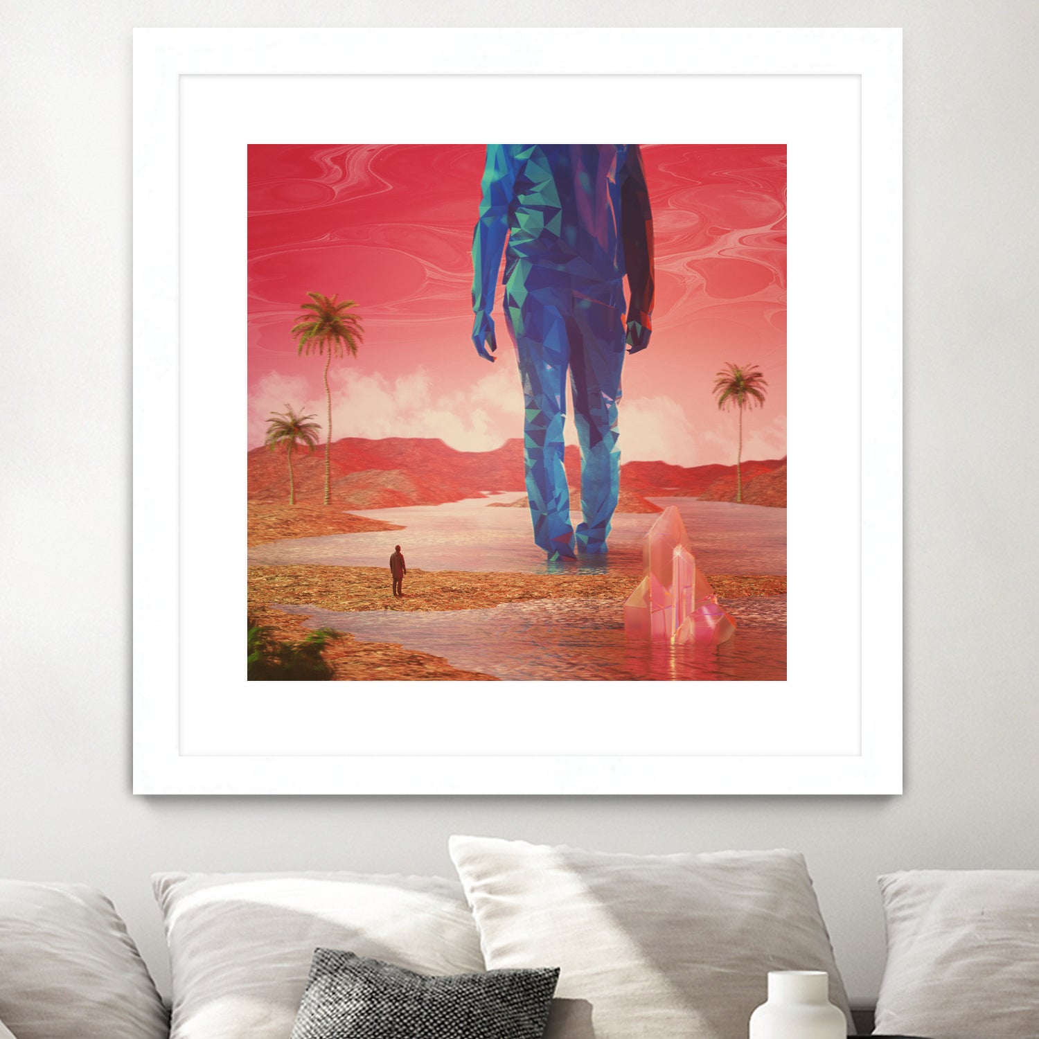 Selfscape Dream by Jorge Luis Miraldo on GIANT ART - red digital painting