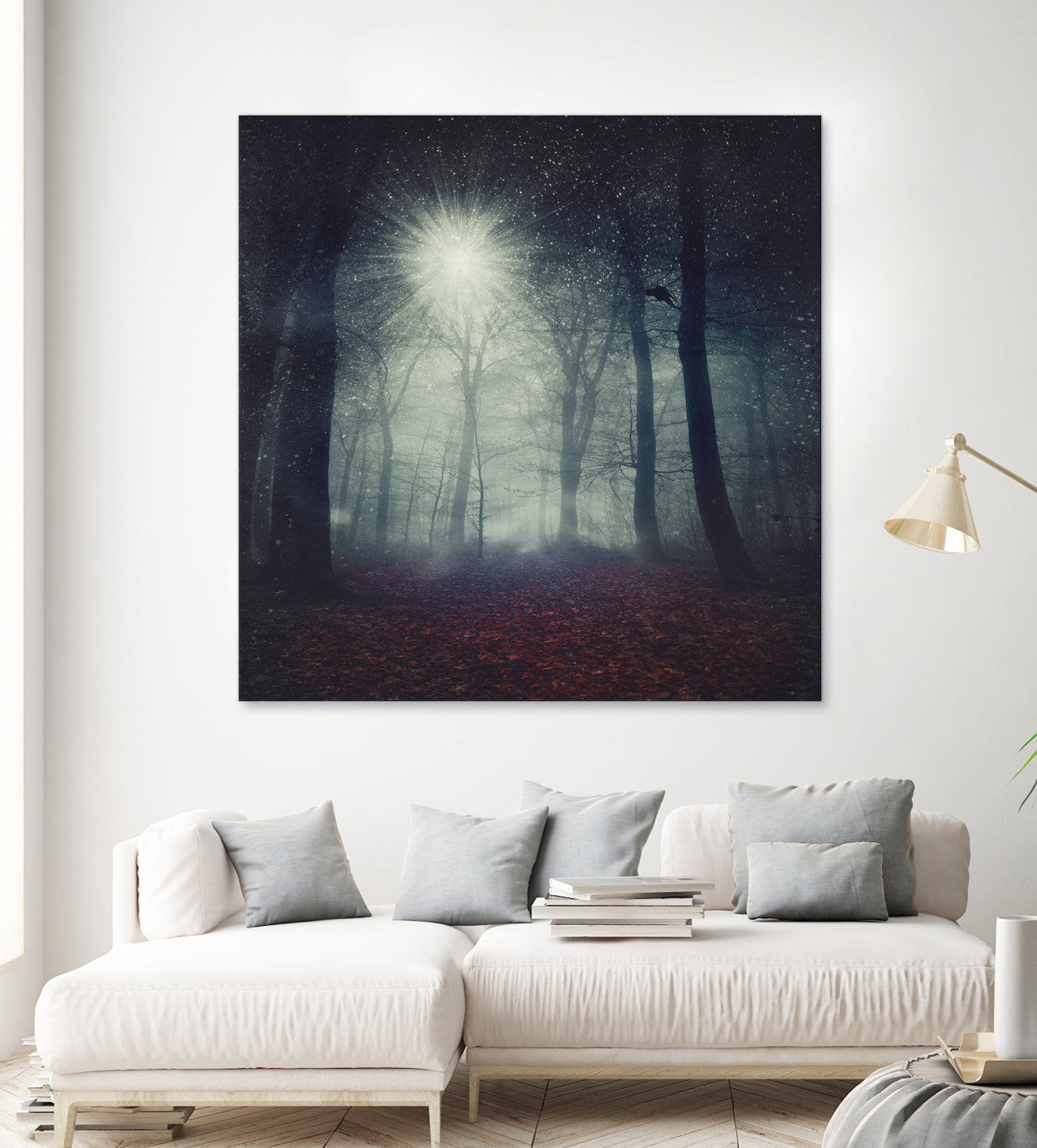 enchanted forest by Dirk Wüstenhagen on GIANT ART - blue digital painting