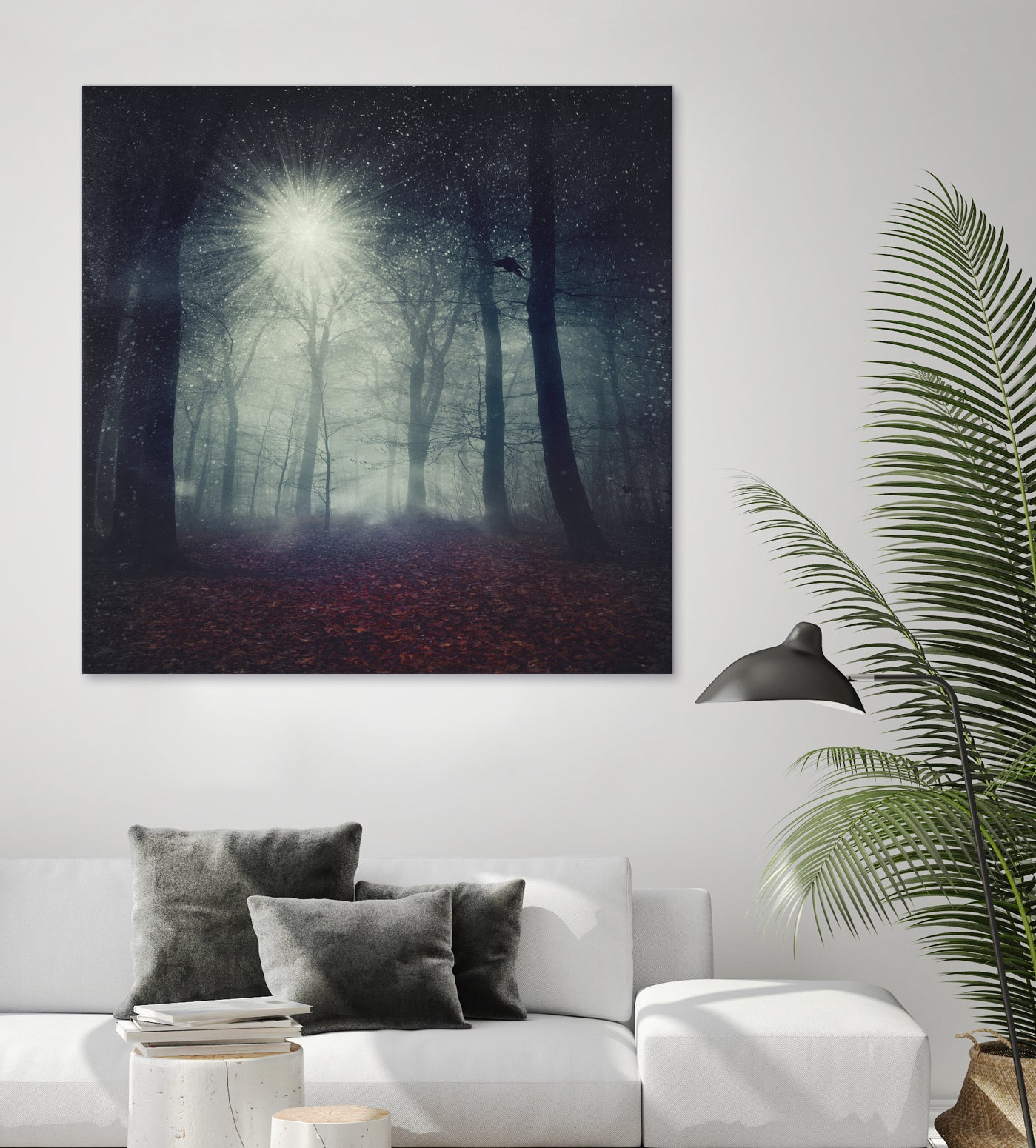 enchanted forest by Dirk Wüstenhagen on GIANT ART - blue digital painting