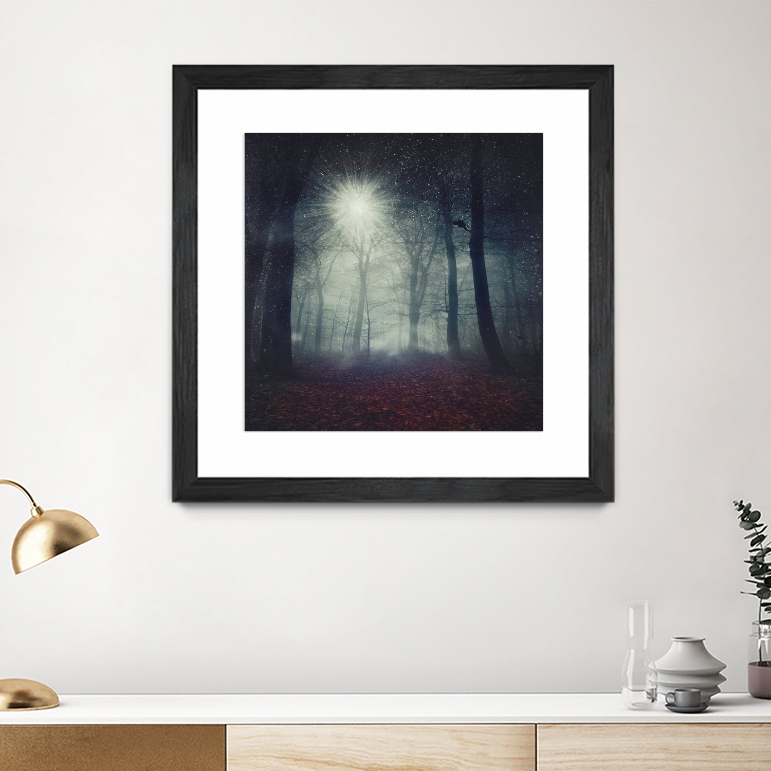 enchanted forest by Dirk Wüstenhagen on GIANT ART - blue digital painting