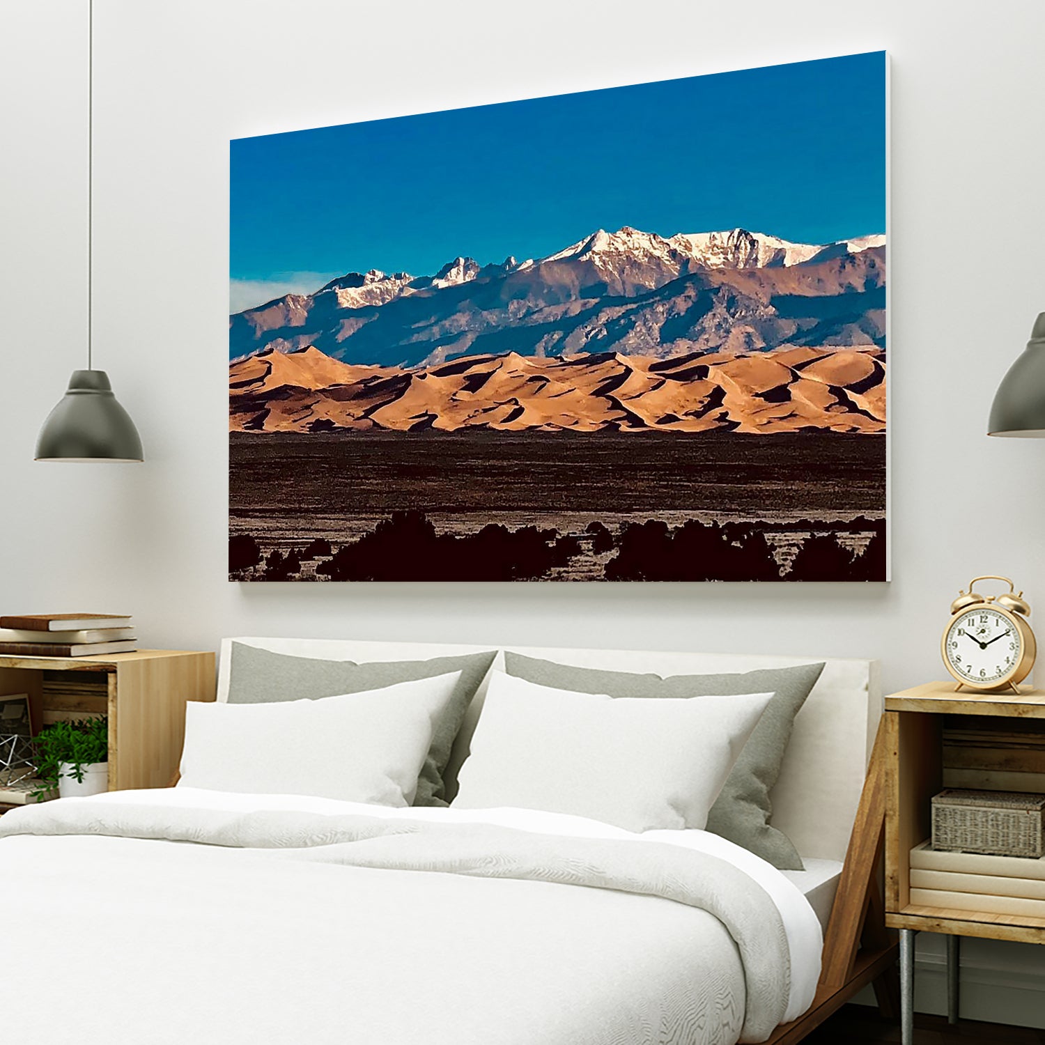 Sand Dunes Early Morning by Tim Loomis on GIANT ART - blue photo manipulation