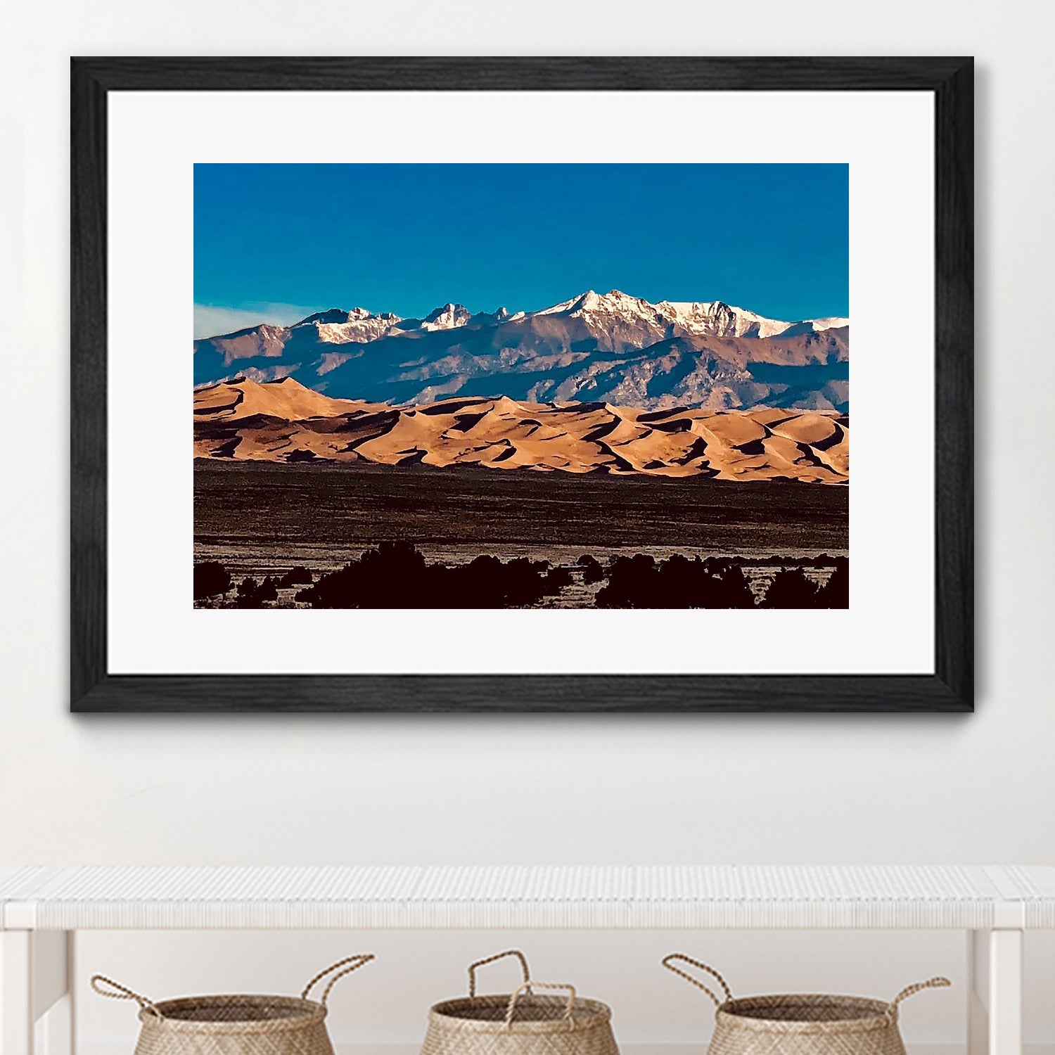 Sand Dunes Early Morning by Tim Loomis on GIANT ART - blue photo manipulation