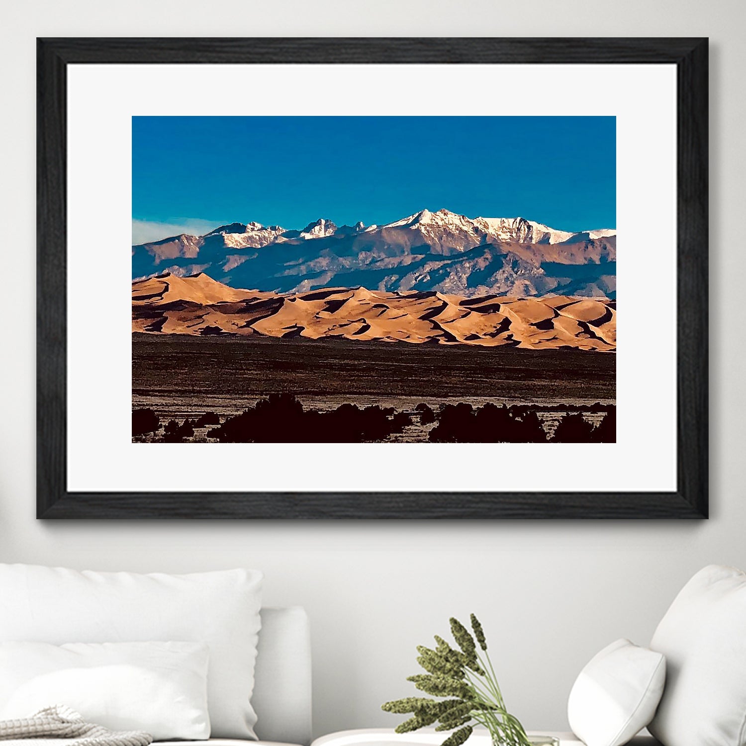 Sand Dunes Early Morning by Tim Loomis on GIANT ART - blue photo manipulation