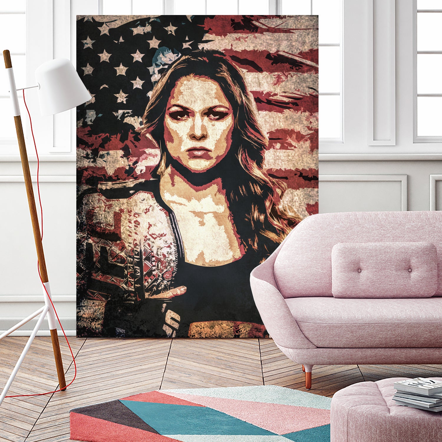 Ronda Rousey by Jurijs Permanickis on GIANT ART - red digital painting