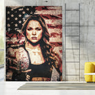 Ronda Rousey by Jurijs Permanickis on GIANT ART - red digital painting