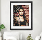 Ronda Rousey by Jurijs Permanickis on GIANT ART - red digital painting