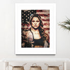 Ronda Rousey by Jurijs Permanickis on GIANT ART - red digital painting