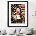 Ronda Rousey by Jurijs Permanickis on GIANT ART - red digital painting