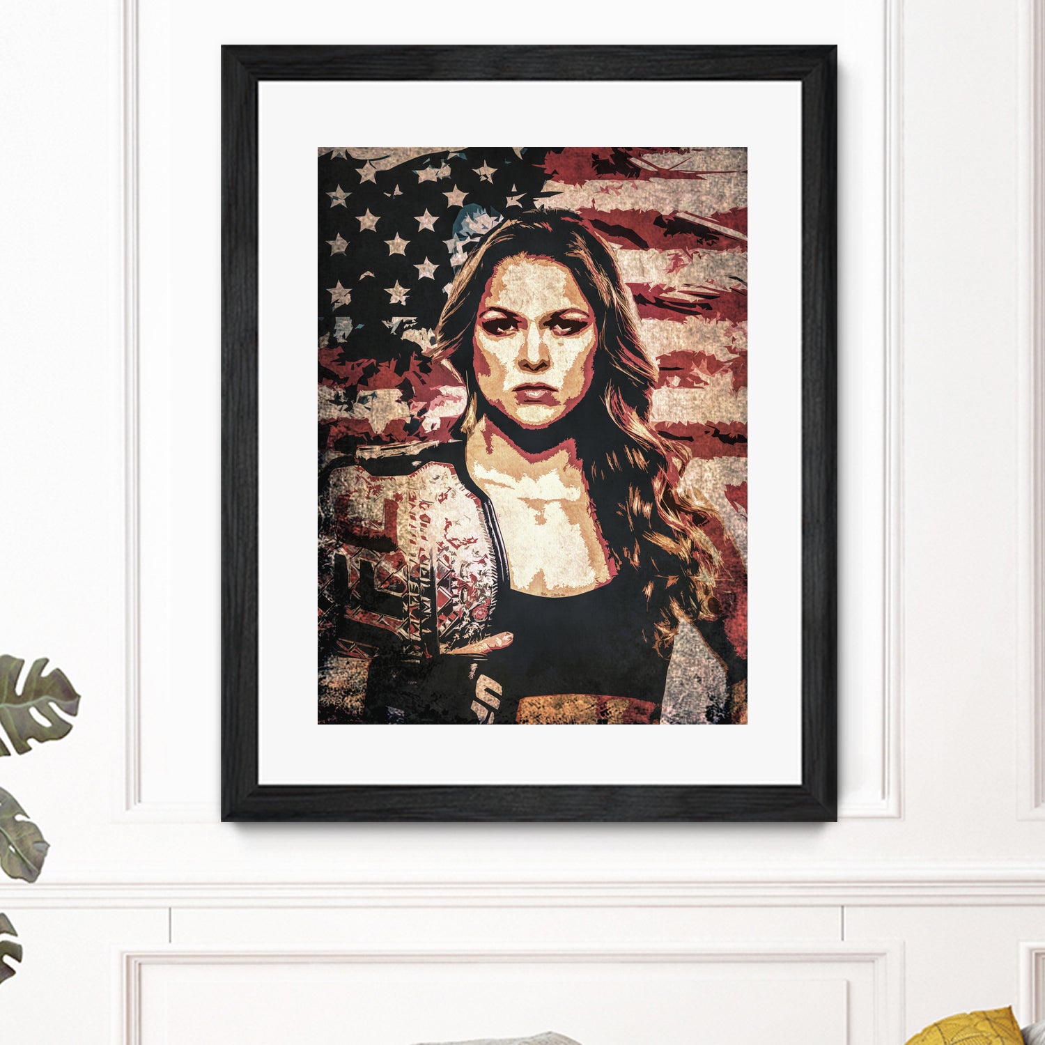 Ronda Rousey by Jurijs Permanickis on GIANT ART - red digital painting