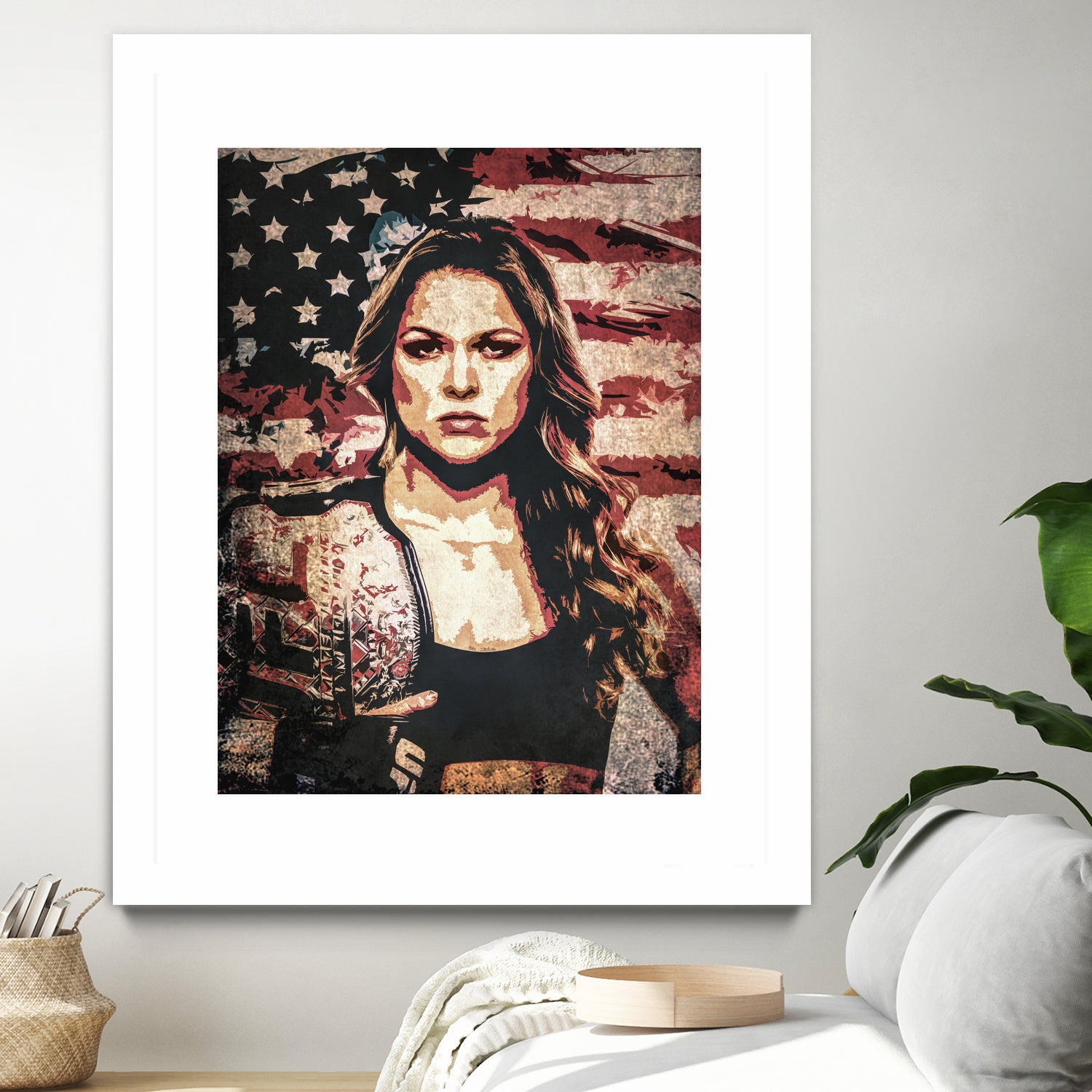 Ronda Rousey by Jurijs Permanickis on GIANT ART - red digital painting