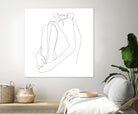 SACRAMENT - single line art by Andrew Strugallo on GIANT ART - white vector illustration