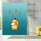 Psyduck confused by Massive Magpie on GIANT ART - blue digital painting