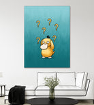 Psyduck confused by Massive Magpie on GIANT ART - blue digital painting