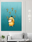 Psyduck confused by Massive Magpie on GIANT ART - blue digital painting