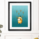 Psyduck confused by Massive Magpie on GIANT ART - blue digital painting