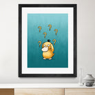 Psyduck confused by Massive Magpie on GIANT ART - blue digital painting