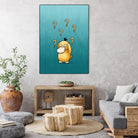 Psyduck confused by Massive Magpie on GIANT ART - blue digital painting