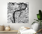 Prague map white by Javier Ruiz on GIANT ART - white digital drawing