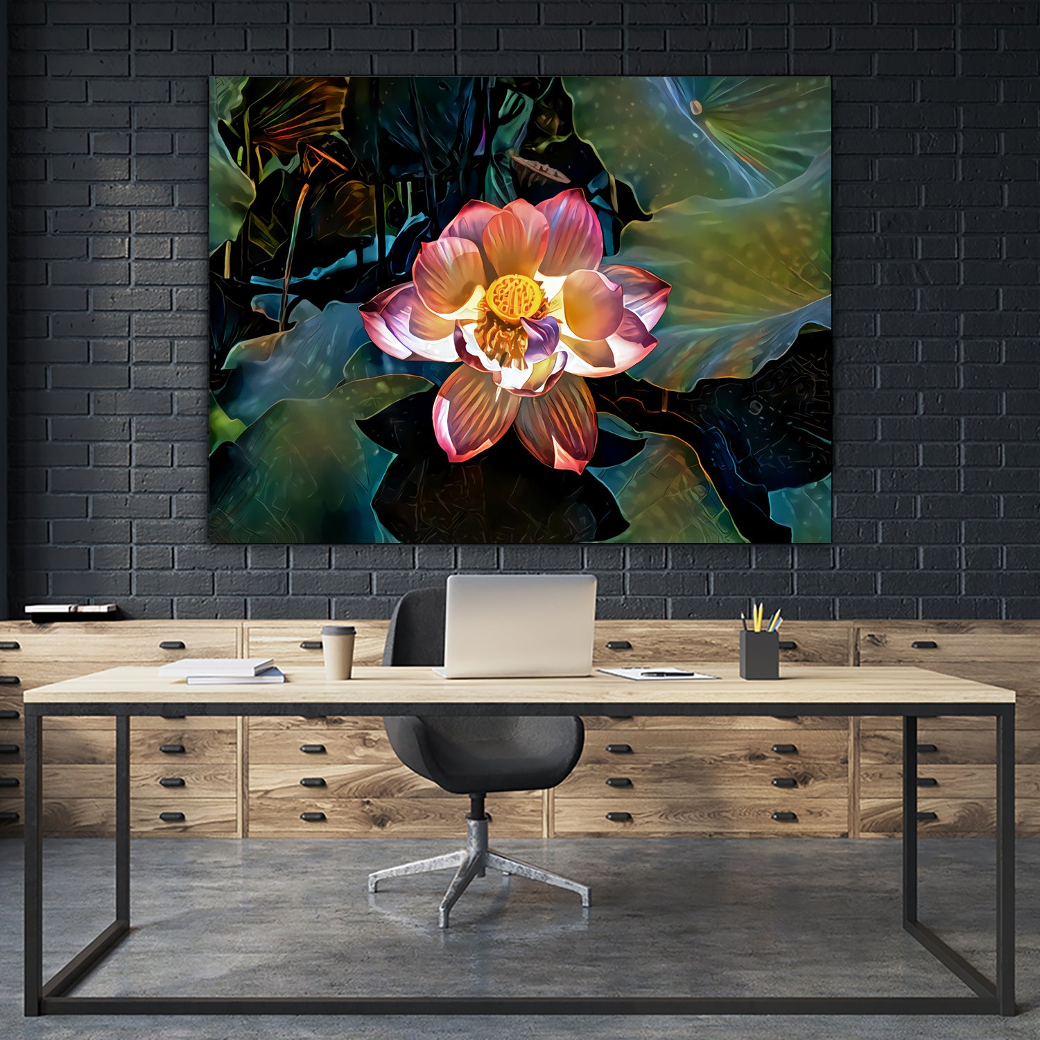 Nelumbo nucifera by Svetlana Eremenko on GIANT ART - pink digital painting