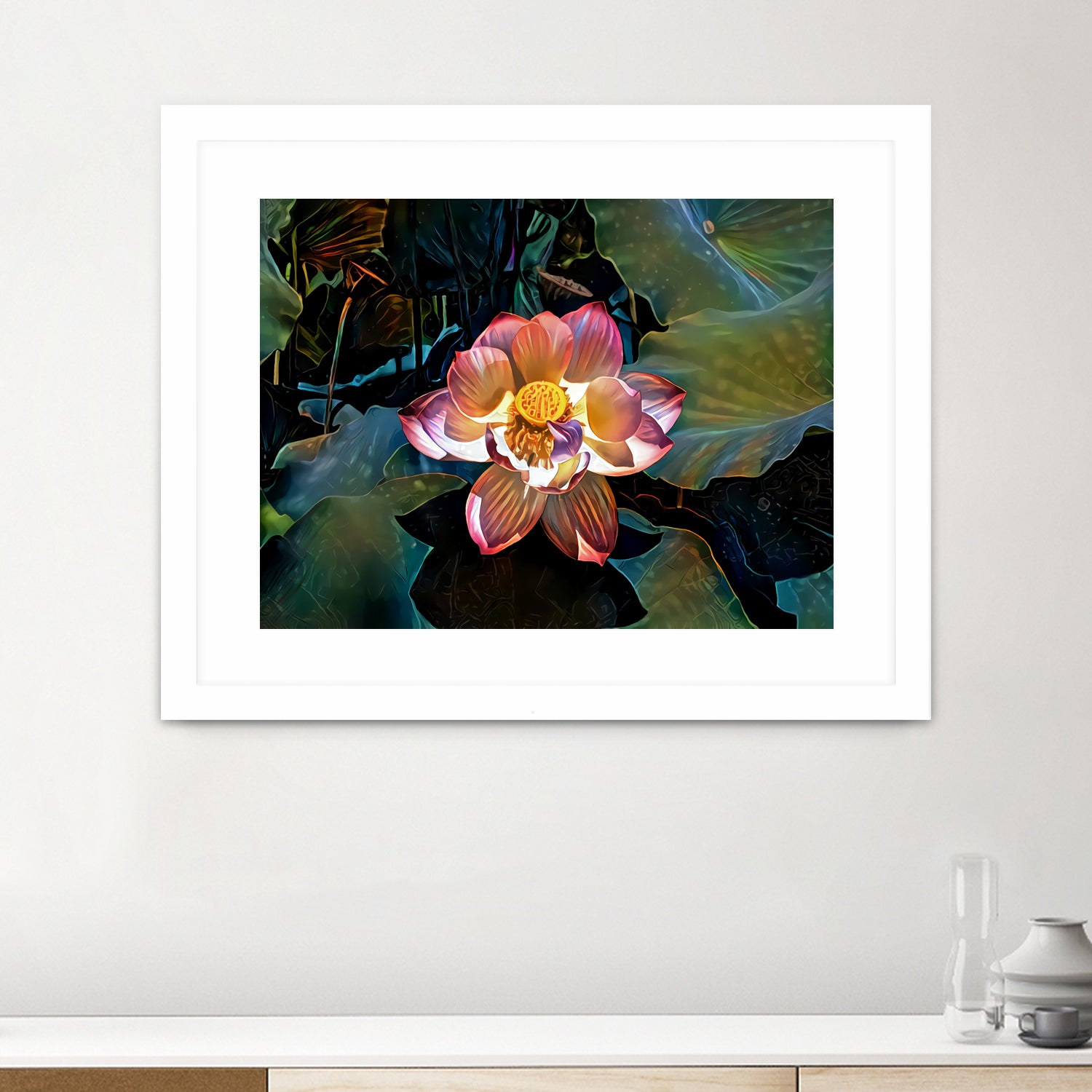 Nelumbo nucifera by Svetlana Eremenko on GIANT ART - pink digital painting