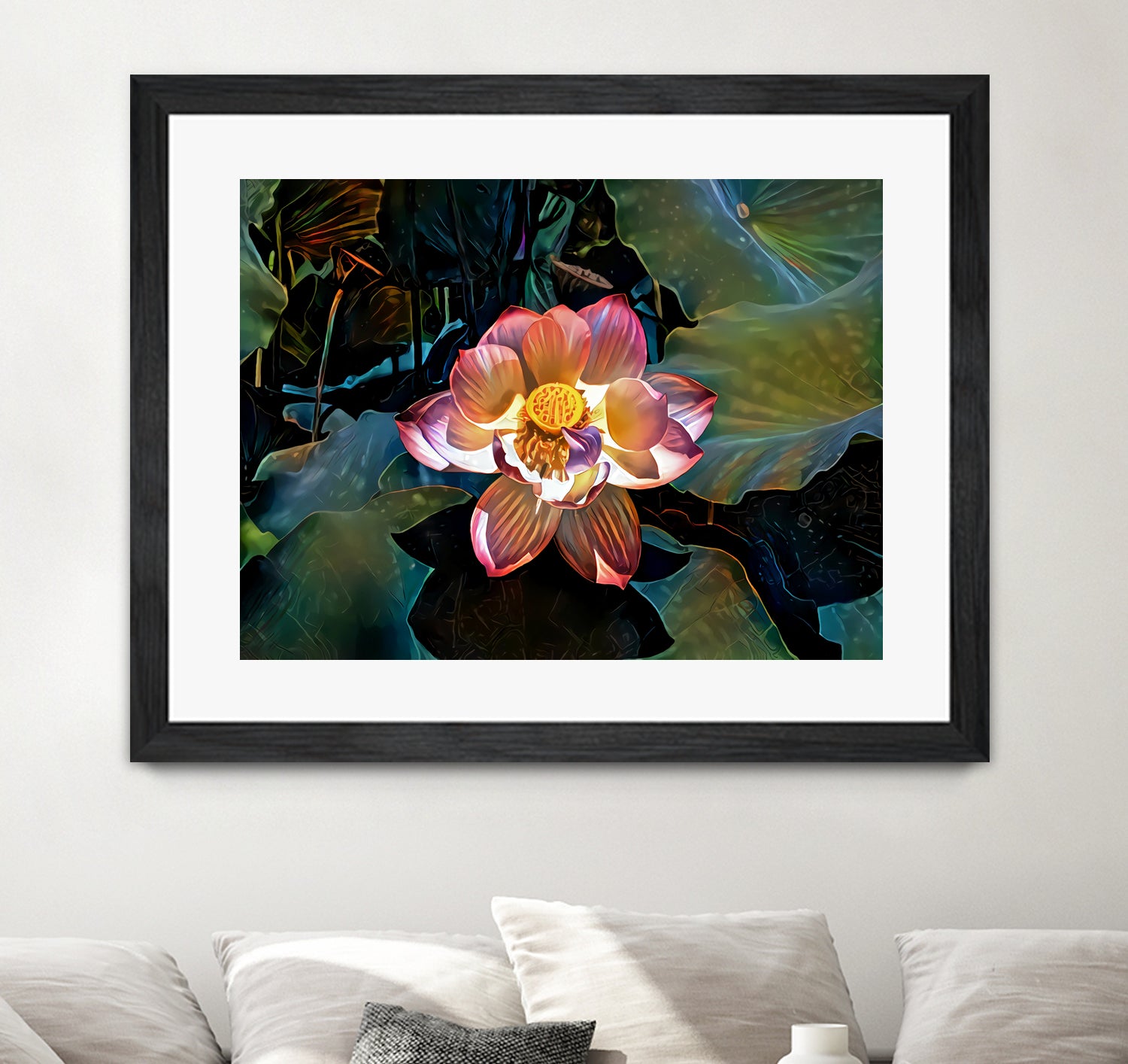 Nelumbo nucifera by Svetlana Eremenko on GIANT ART - pink digital painting