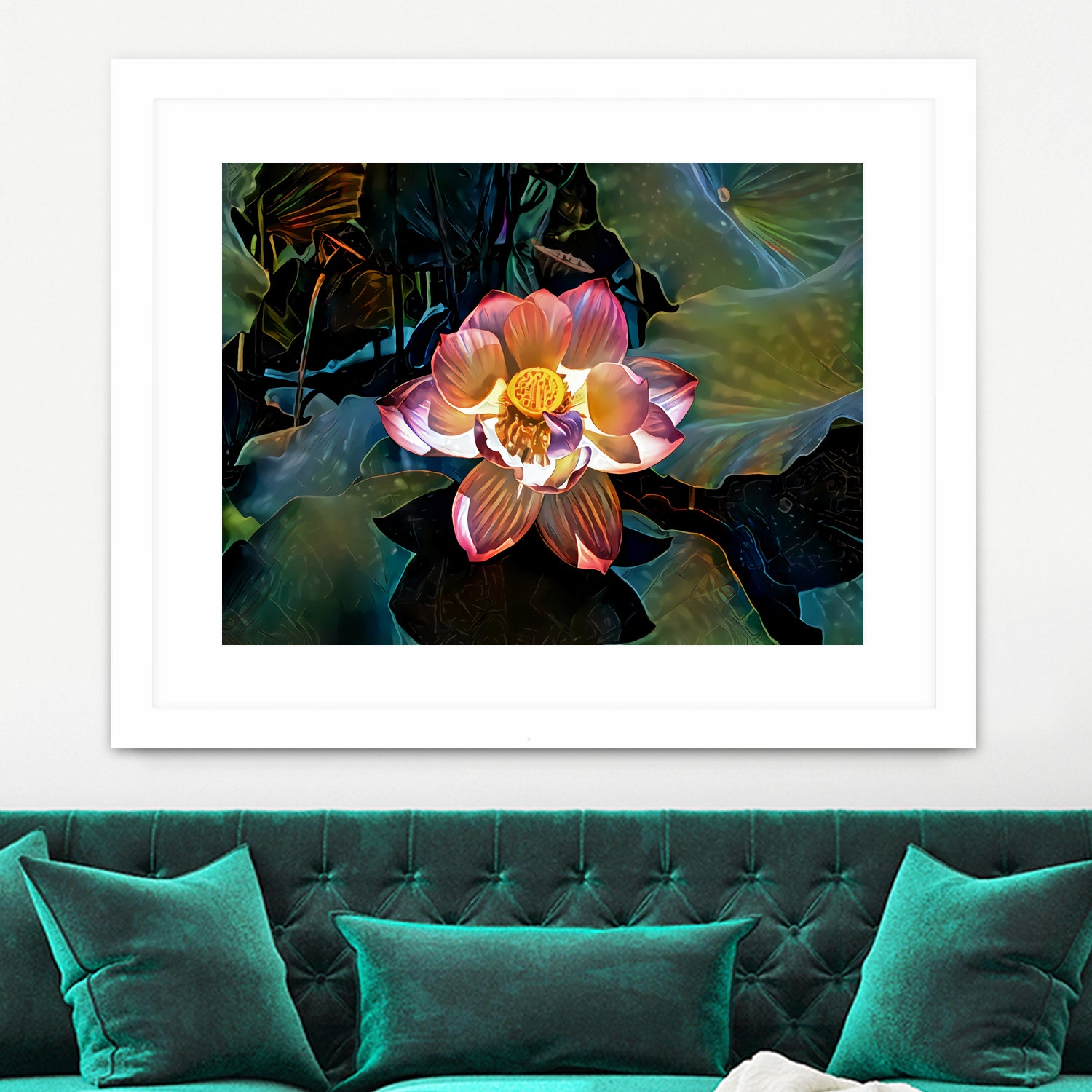 Nelumbo nucifera by Svetlana Eremenko on GIANT ART - pink digital painting