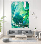 Environmental Consideration, Deep Sea Water Bubbles by Alicia Jones on GIANT ART - green digital painting