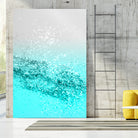 Silver Gray Aqua Teal Ocean Glitter #1 #shiny #decor #art by Anita & Bella Jantz on GIANT ART - blue photo illustration