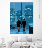 Fight Club by Nikita Abakumov on GIANT ART - blue digital painting