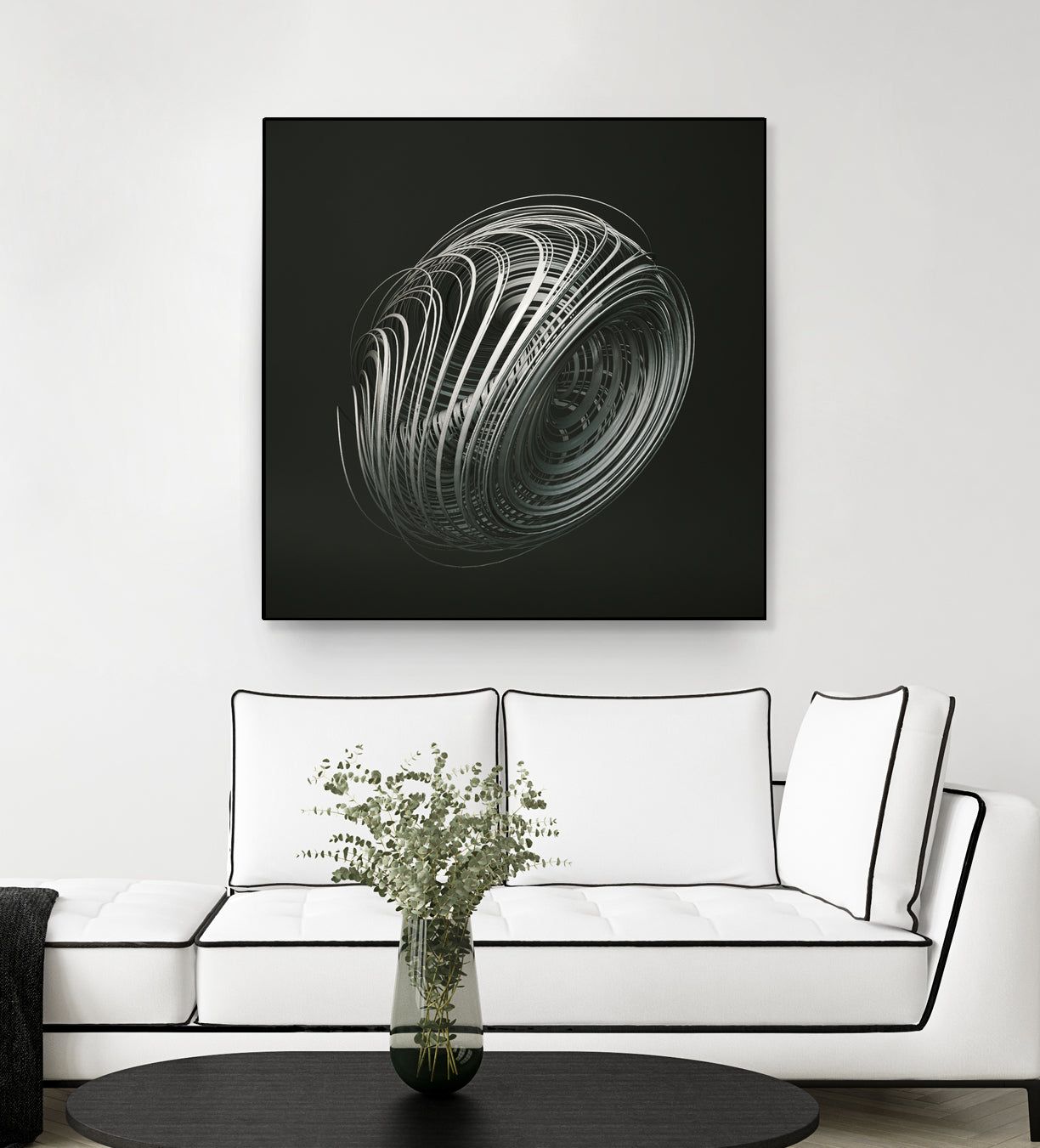 Strange Attractors Dequan Li 05 by David Ferreira on GIANT ART - gray 3d art