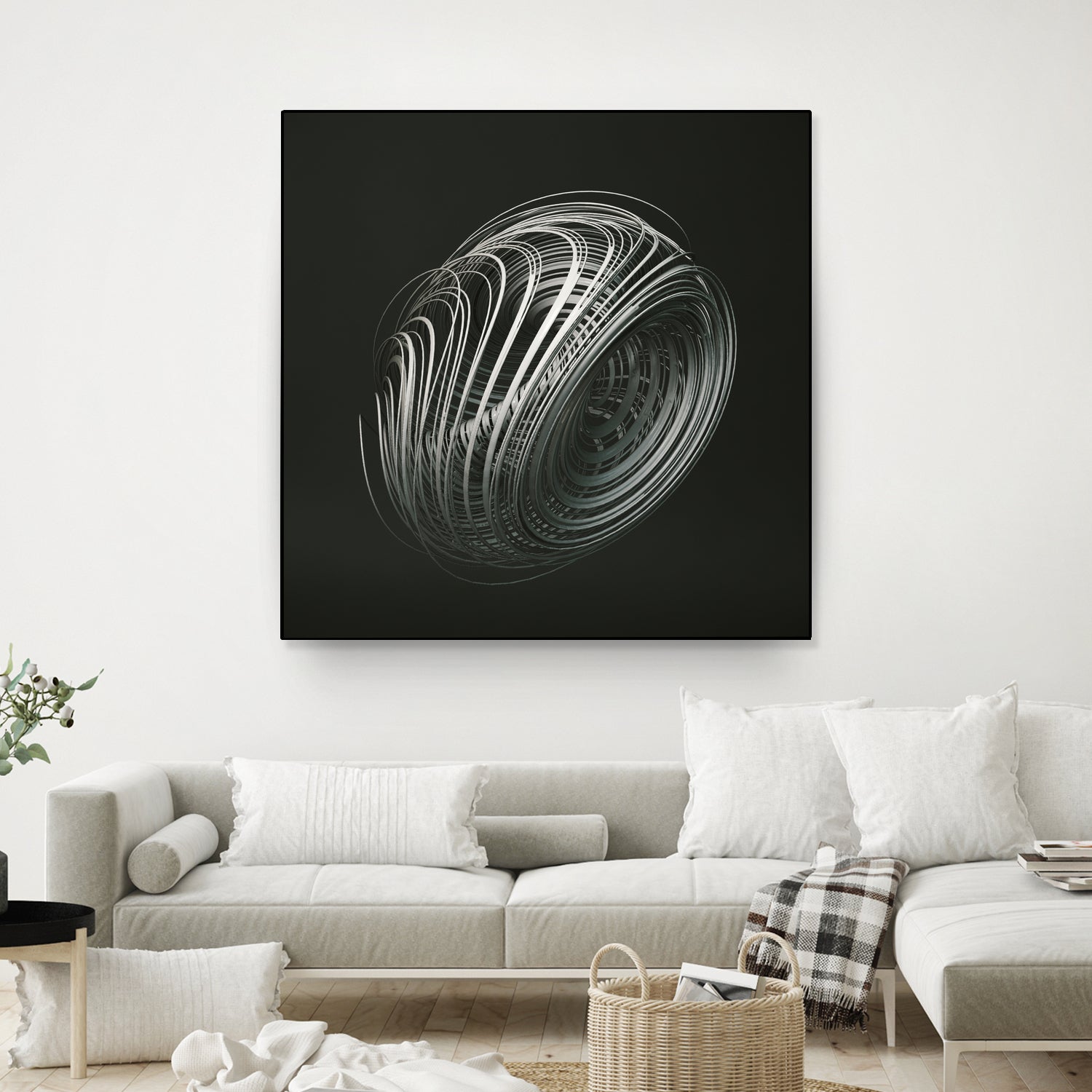 Strange Attractors Dequan Li 05 by David Ferreira on GIANT ART - gray 3d art