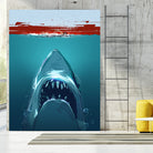 JAWS by Nikita Abakumov on GIANT ART - blue digital painting