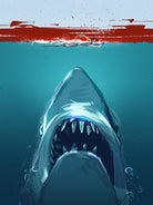 JAWS by Nikita Abakumov on GIANT ART - blue digital painting