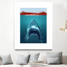 JAWS by Nikita Abakumov on GIANT ART - blue digital painting