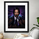 John Wick by Nikita Abakumov on GIANT ART - fuchsia digital painting